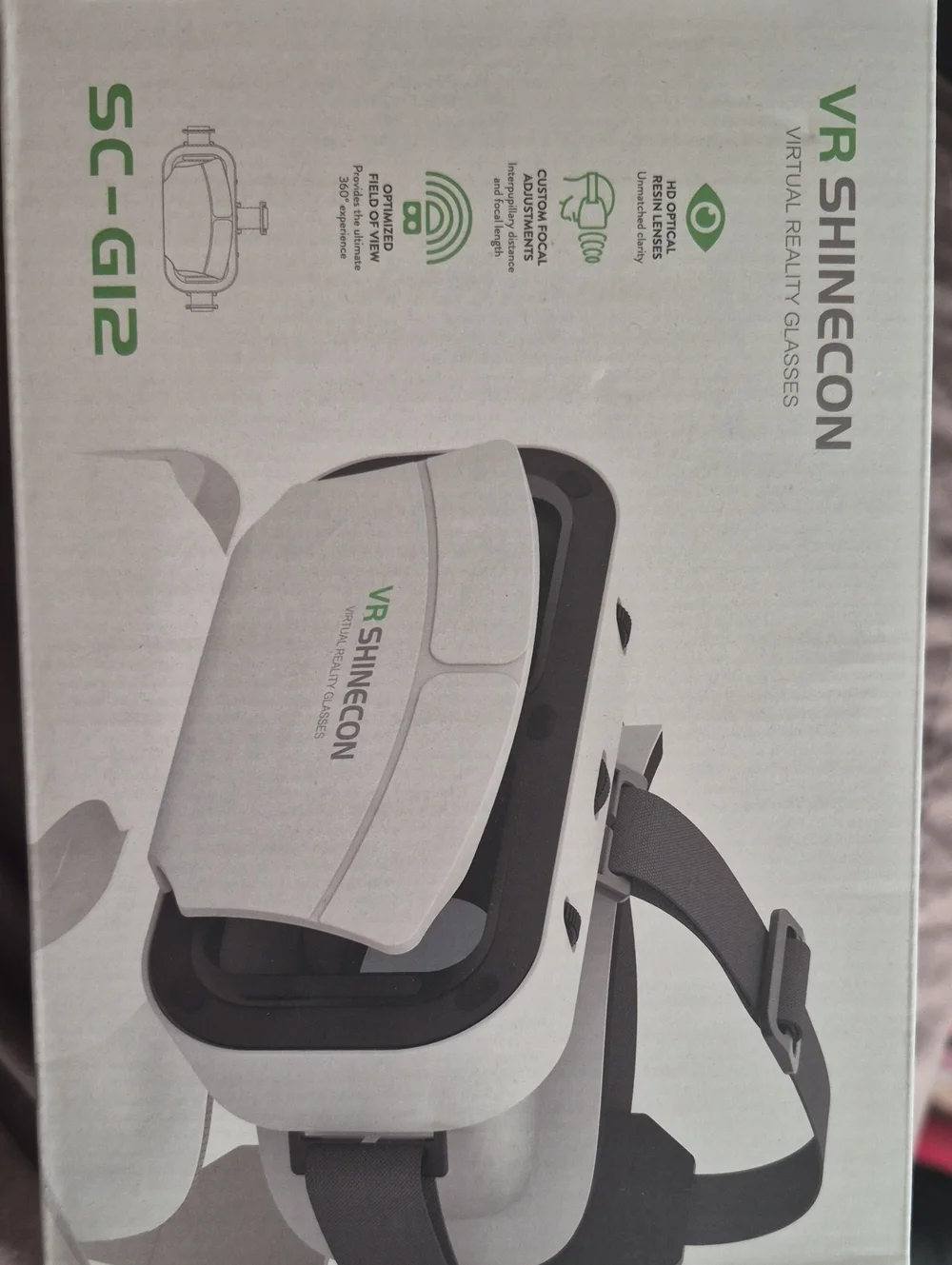 White VR Headset - SC-G12 Virtual Reality Glasses
